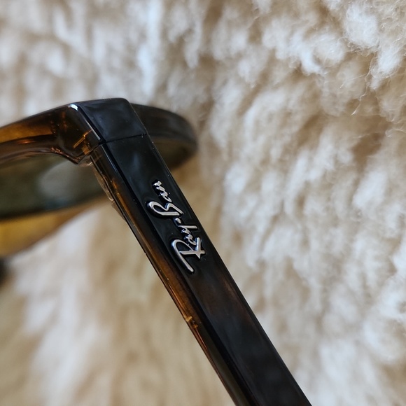 NWT IOB Ray-Ban Wayfarer Light Havana Polarized Sunglasses 👓 😎 - Picture 3 of 16